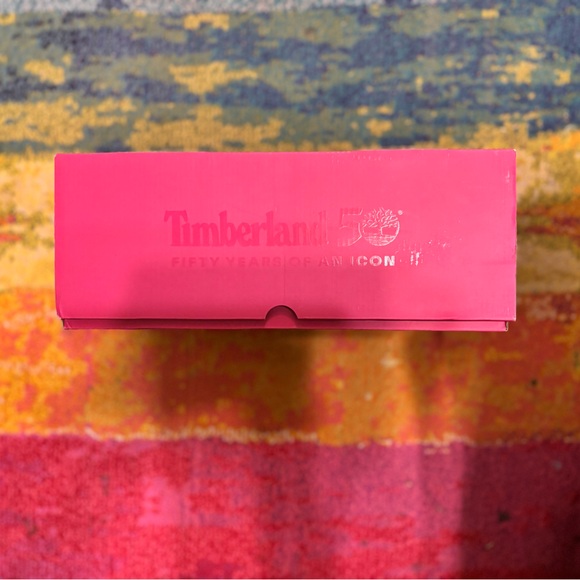 MEN’S NEW AWESOME PINK TIMBERLAND 50th ANNIVERSARY BOOTS Size 11 - Picture 14 of 15